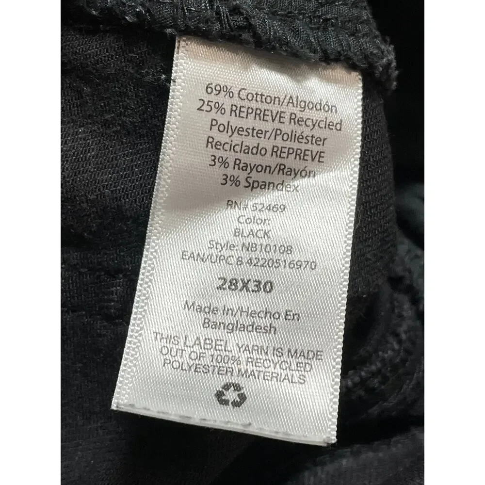 No Boundaries Women's Black High Waisted Classic Skinny Denim Jeans Pants 28x30